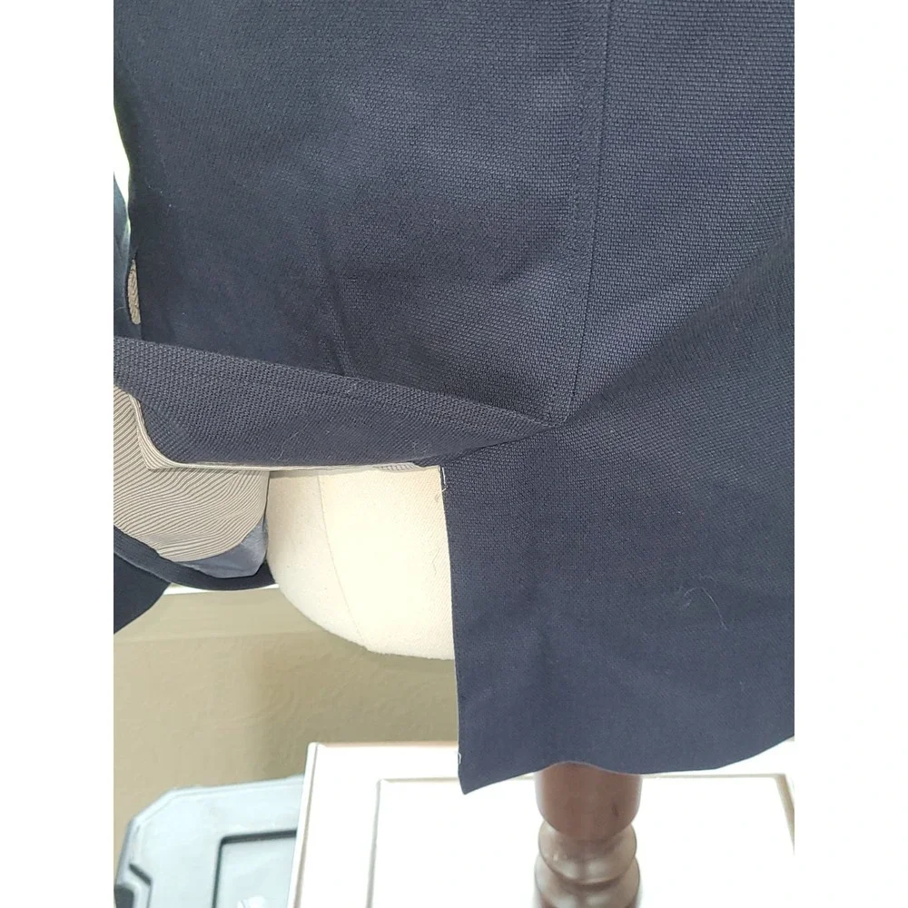 BANANA REPUBLIC 38S Blue Blazer Jacket Tailored Fit Cotton 2 Button